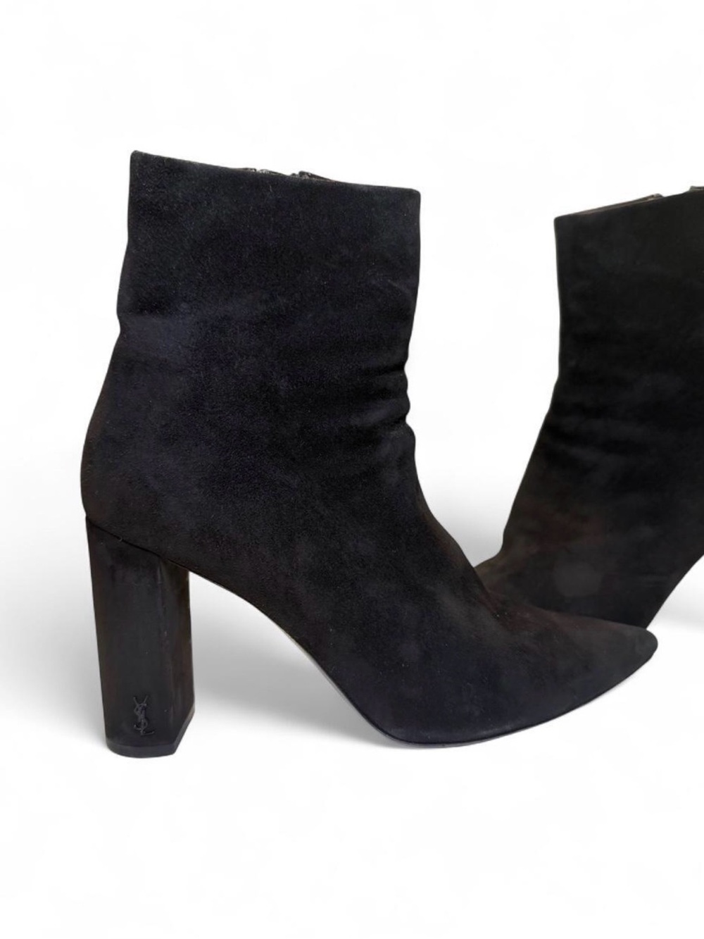 Saint Laurent Black Suede Nero Boots - EU 38